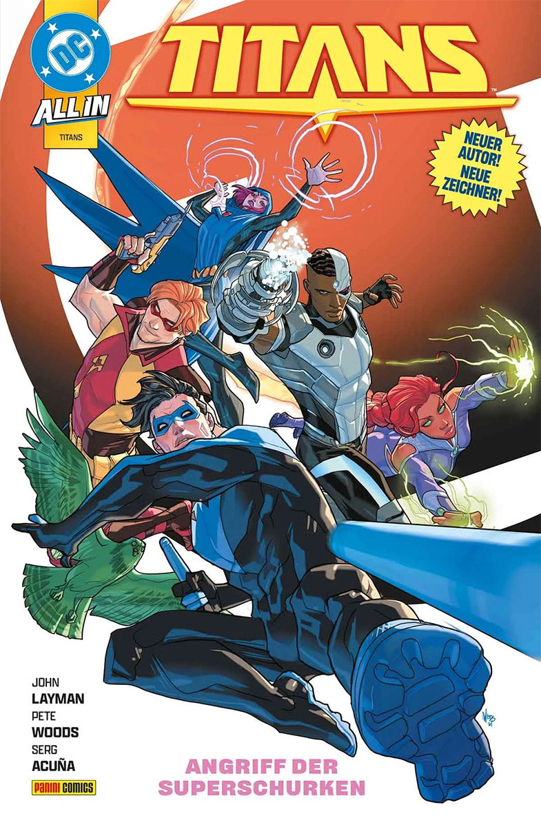 Titans (Dawn of DC) 05: Angriff der Superschurken (mit 4 DC-Sammelkarten)