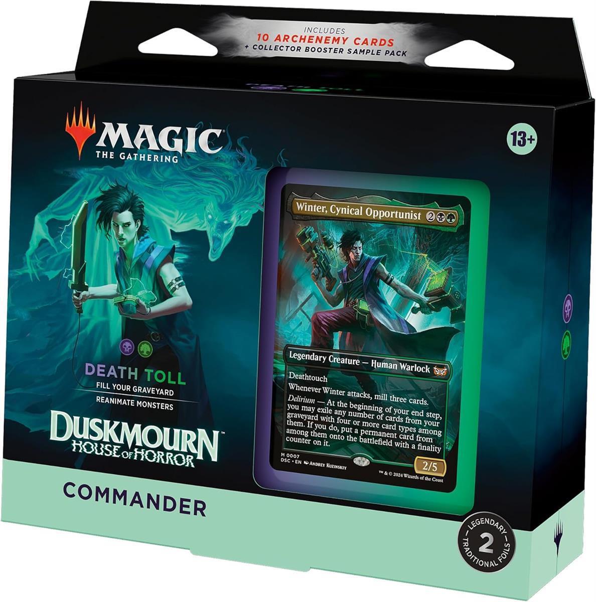 MTG - Duskmourn: Haus des Schreckens Commander-Deck (EN) Blutzoll (Schwarz/Grün)