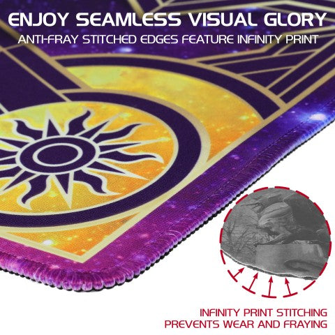 ENHANCE Trading Card Games TCG Playmat with Stitched Edges (Stars)