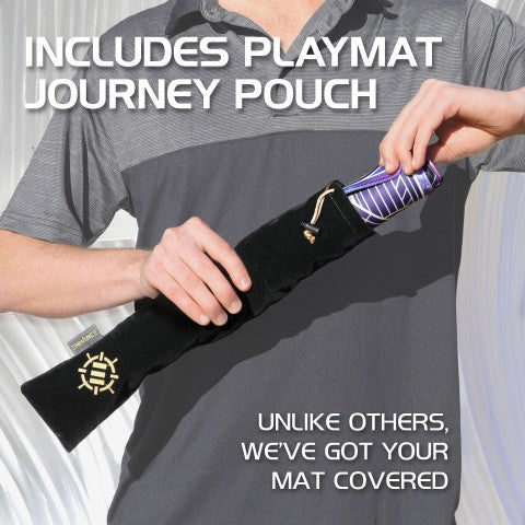 ENHANCE Trading Card Games TCG Playmat with Stitched Edges (Stars)