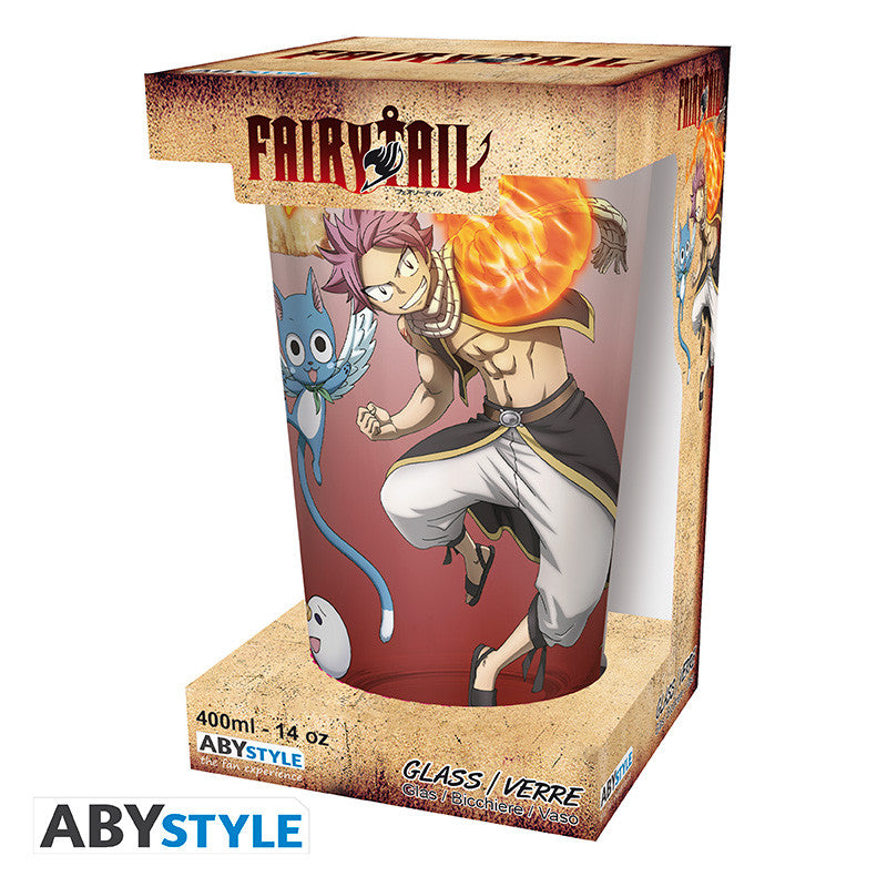 Fairy Tail Glass "Natsu, Lucy, Happy & Plue" S7 (large)