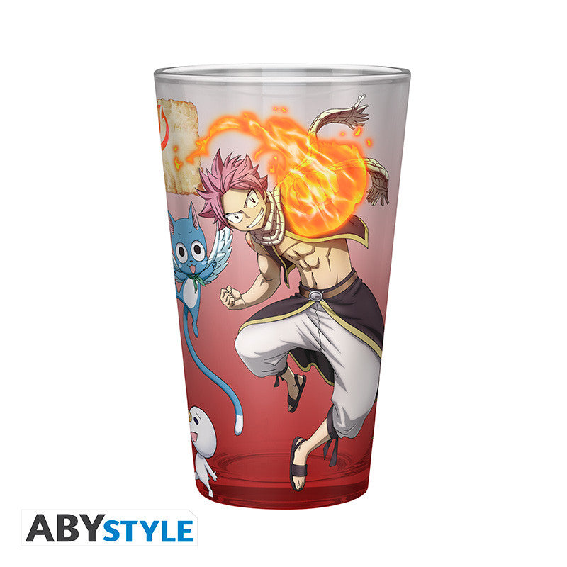 Fairy Tail Glass "Natsu, Lucy, Happy & Plue" S7 (large)
