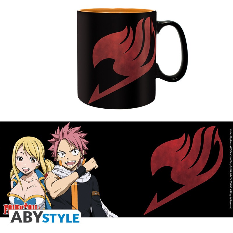 Fairy Tail Mug Lucy, Natsu & Emblem