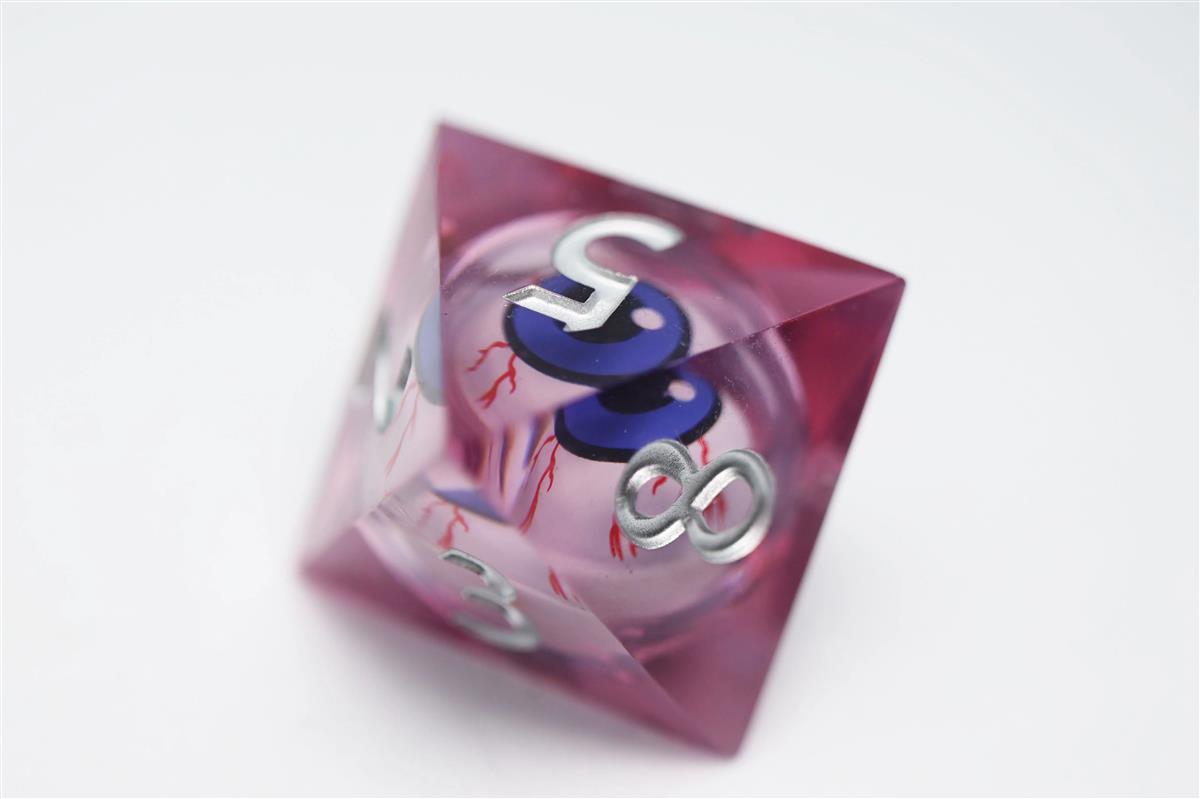 Sharp Edge Moving Eye RPG Dice Set - Bloodshot