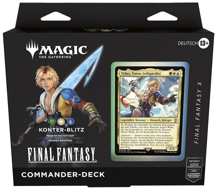 Magic: The Gathering Final Fantasy Commander Deck (GER) Counter Blitz (White/Blue/Green)