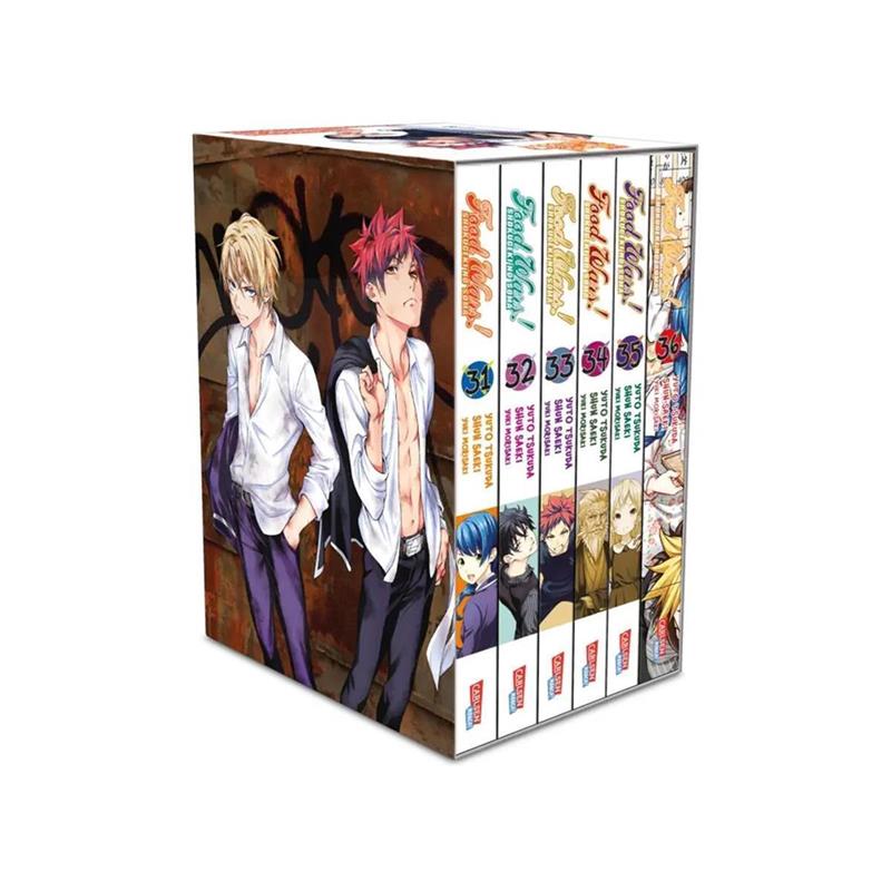 Food Wars - Shokugeki No Soma, Bände 31-36 (Sammelschuber mit Extra)