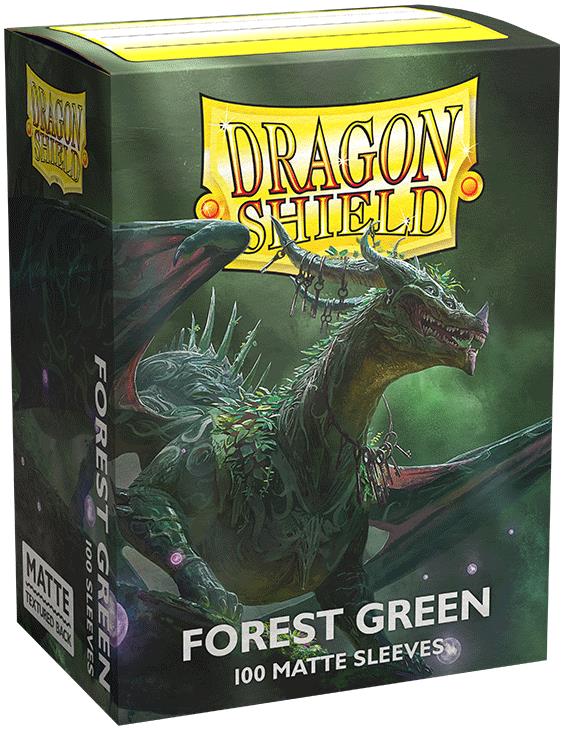 Dragon Shield Standard Sleeves - Matte Forest Green (100 Sleeves)