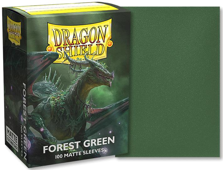 Dragon Shield Standard Sleeves - Matte Forest Green (100 Sleeves)
