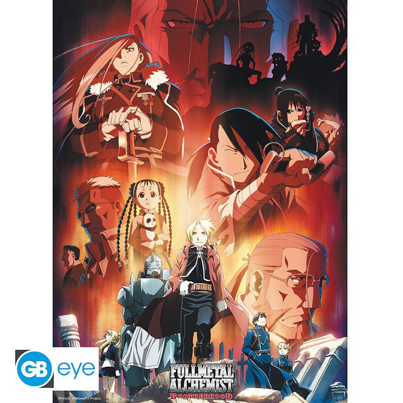 Fullmetal Alchemist Chibi-Poster "Group" 52 x 38 cm