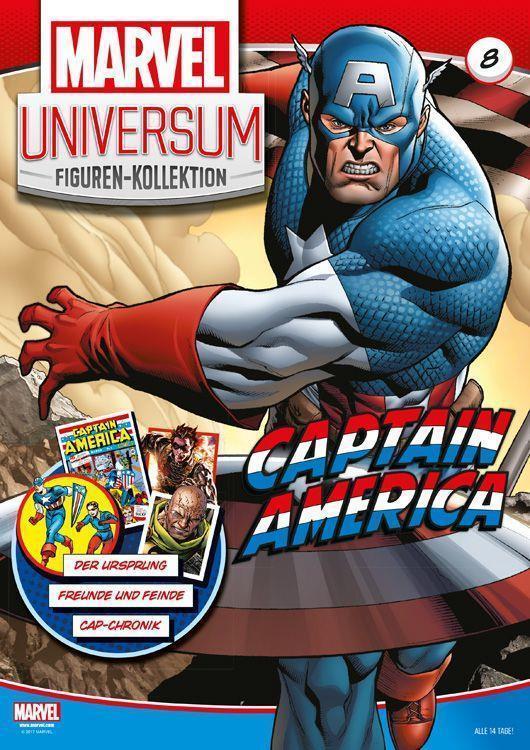 Marvel Universum Figuren-Kollektion 08: Captain America (mit handbemalter Classic Marvel-Figur)
