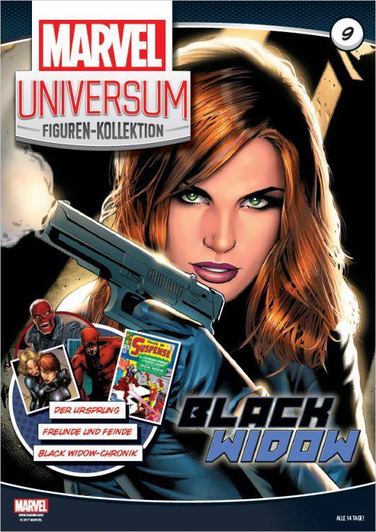 Marvel Universum Figuren-Kollektion 09: Black Widow (mit handbemalter Classic Marvel-Figur)