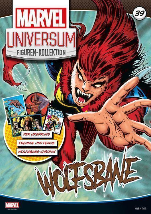 Marvel Universum Figuren-Kollektion 39: Wolfsbane (mit handbemalter Classic Marvel-Figur)