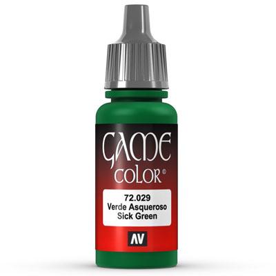 Vallejo Game Color: 029 Sick Green, 17 ml