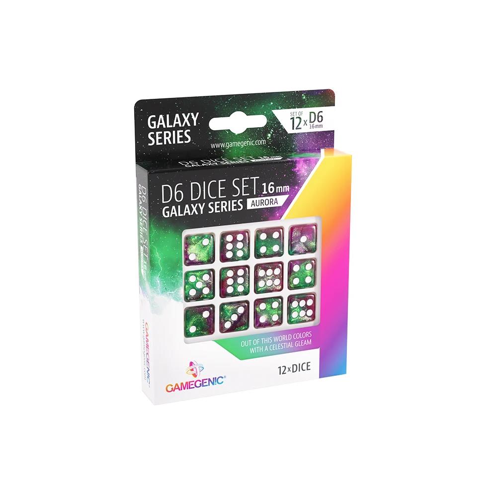 Galaxy Series - Aurora - D6 Dice Set 16 mm (12)