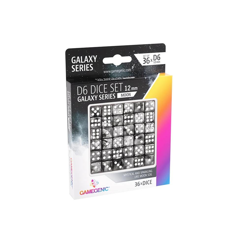 Galaxy Series - Moon - D6 Dice Set 12 mm (36)