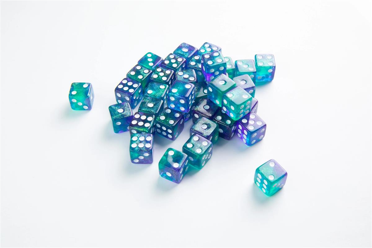 Galaxy Series - Neptune - D6 Dice Set 12 mm (36)