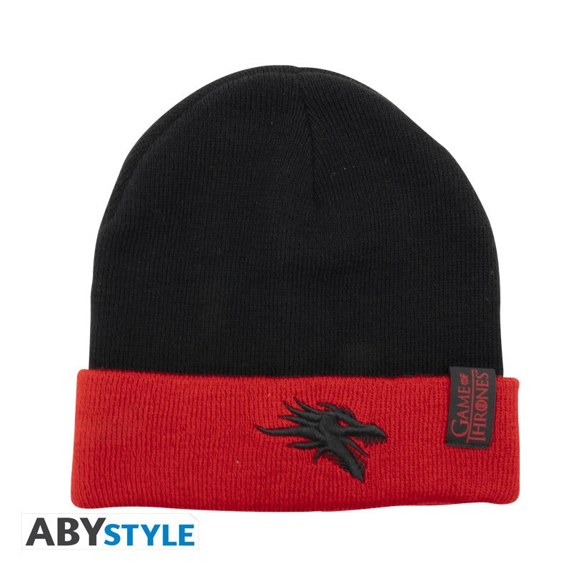 Game of Thrones Beanie Logo (black/red)