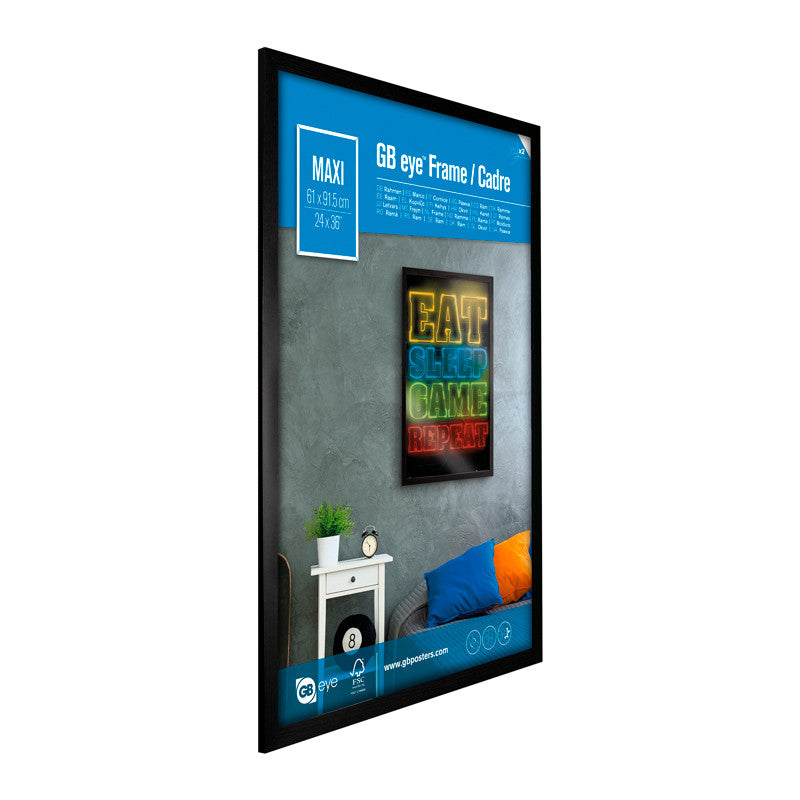 GBEye MDF Bilderrahmen Maxi 61 x 91,5 cm (schwarz)