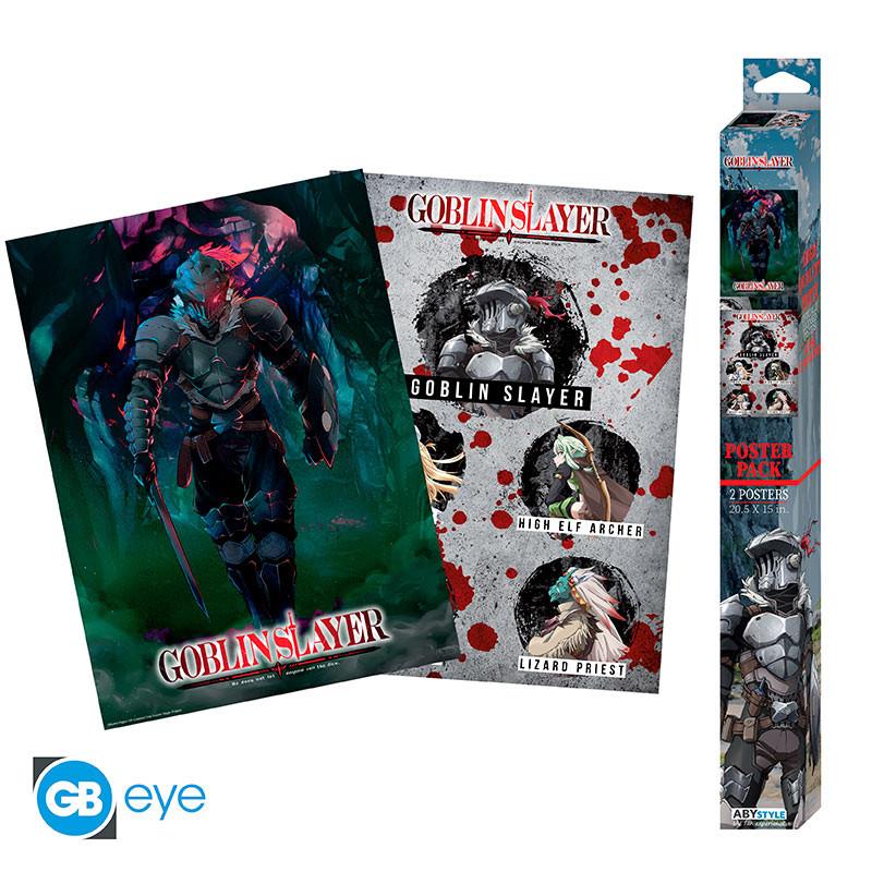 Goblin Slayer Chibi Poster Set "Groupe & Slayer" 52 x 38 cm