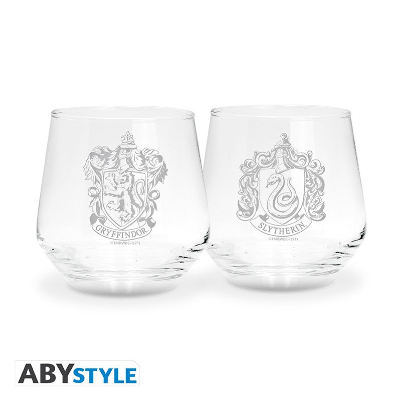 Harry Potter Glass Set Gryffindor & Slytherin