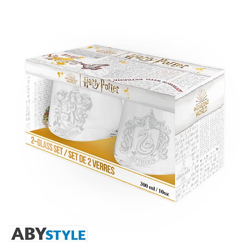 Harry Potter Glass Set Gryffindor & Slytherin