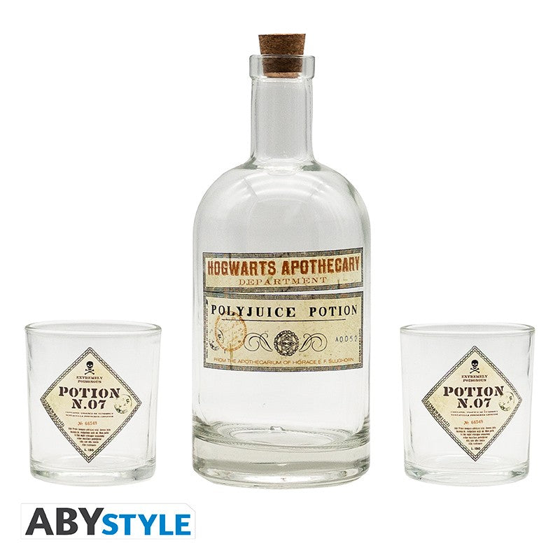 Harry Potter Bottle and glasses Set "Potion"