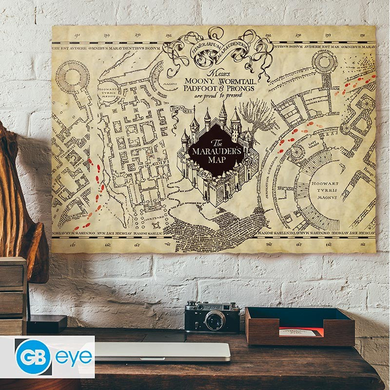 Harry Potter Pergament-Poster "Die Karte des Herumtreibers"