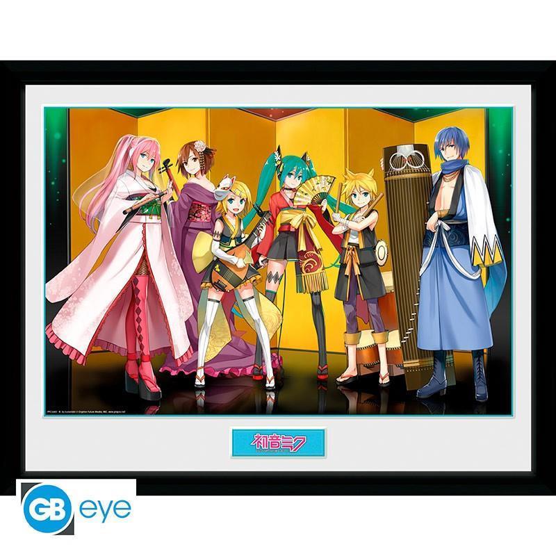 Hatsune Miku Poster im Rahmen "Kuroshishi Unit" 30 x 40 cm