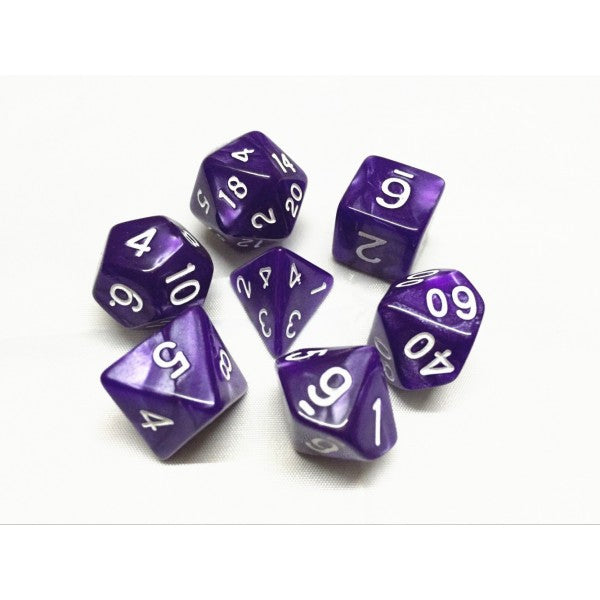 HD Dice - Pearl Dice Set (7 pcs), Purple