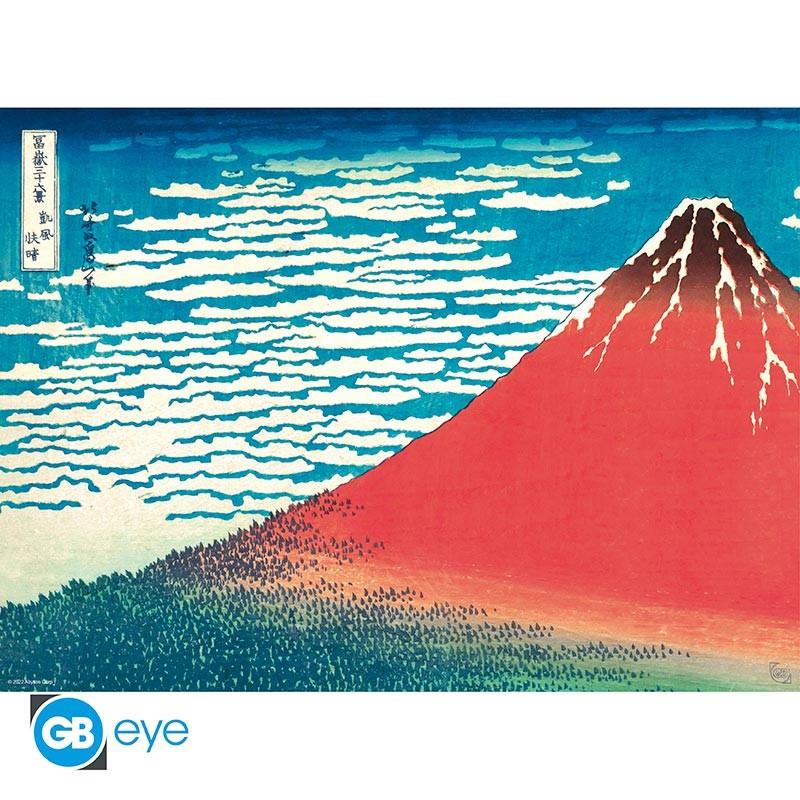 Hokusai Chibi Poster Set "Katsushika Hokusai" 52 x 38 cm