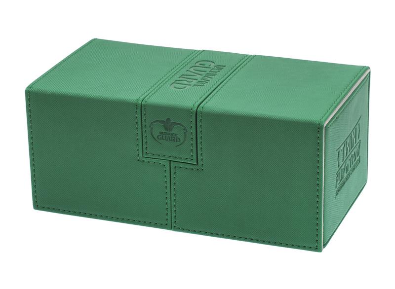 Ultimate Guard Twin Flip´n´Tray Deck Case 200+ Standardgröße XenoSkin Grün