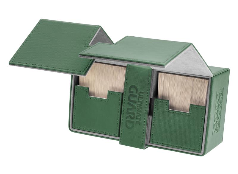 Ultimate Guard Twin Flip´n´Tray Deck Case 200+ Standardgröße XenoSkin Grün