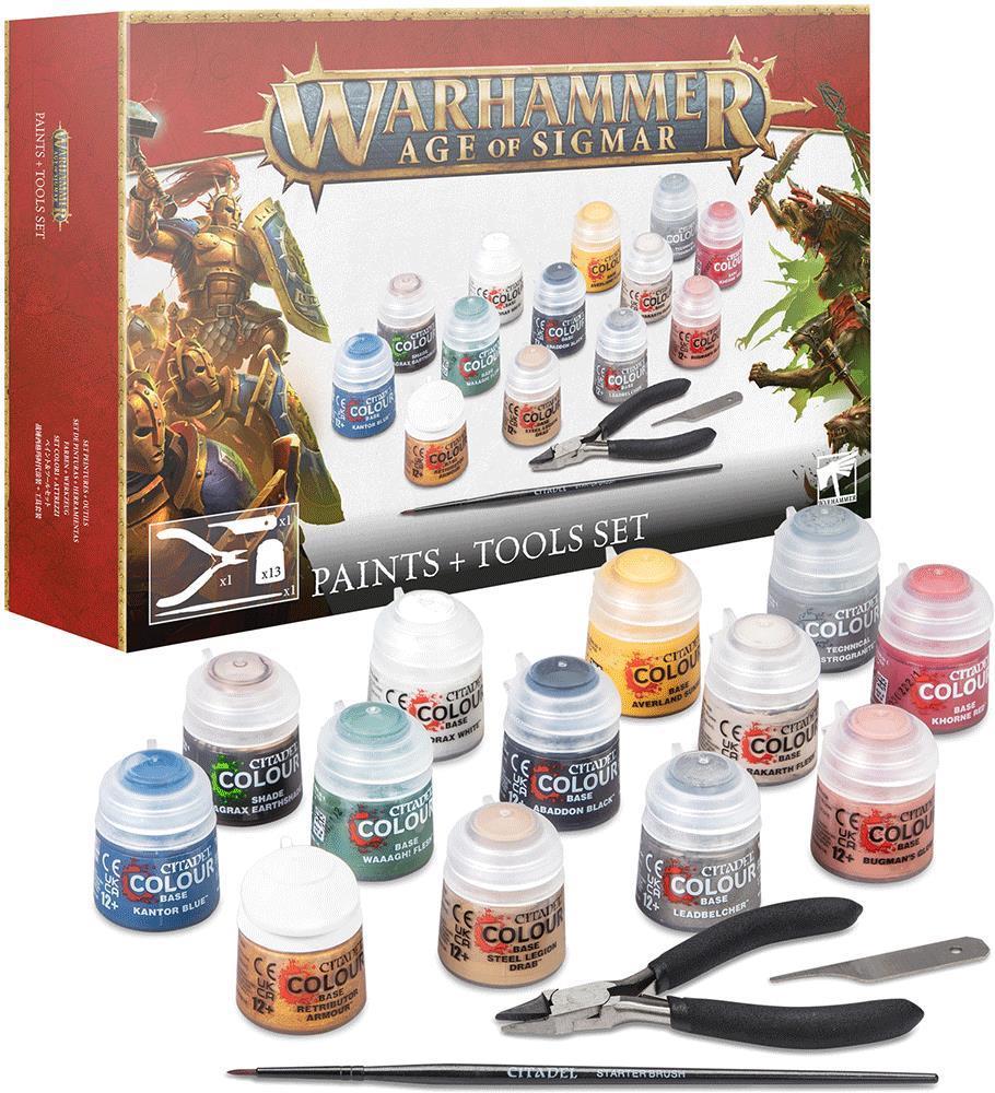 Warhammer Age of Sigmar: Paints + Tools Set