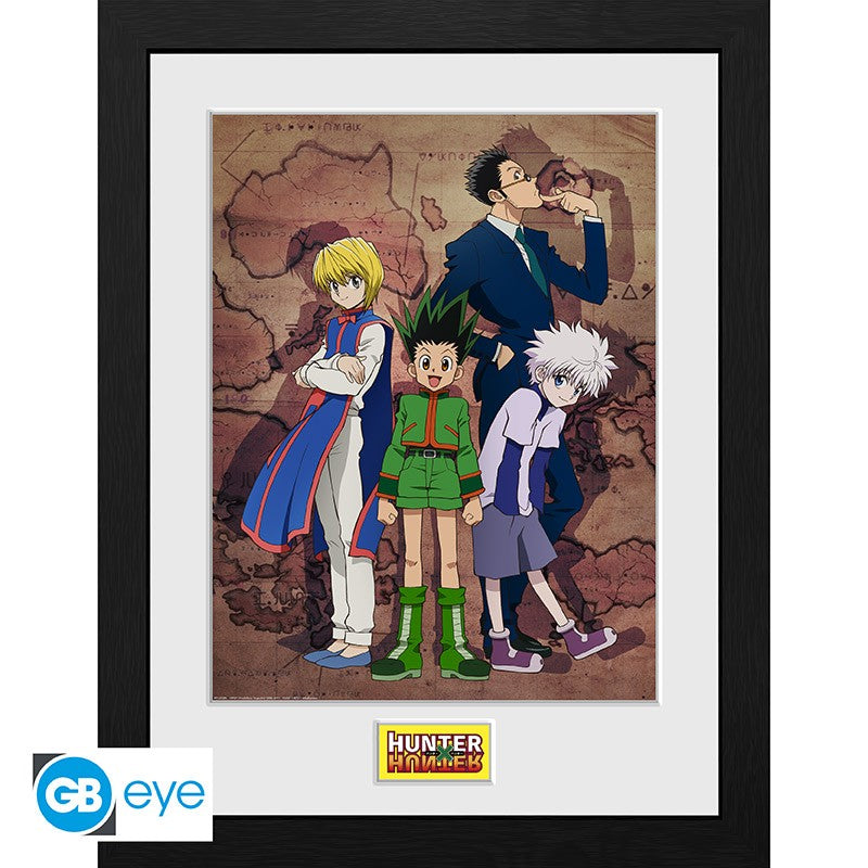 Hunter X Hunter Poster im Rahmen "Key Art Map" 30 x 40 cm