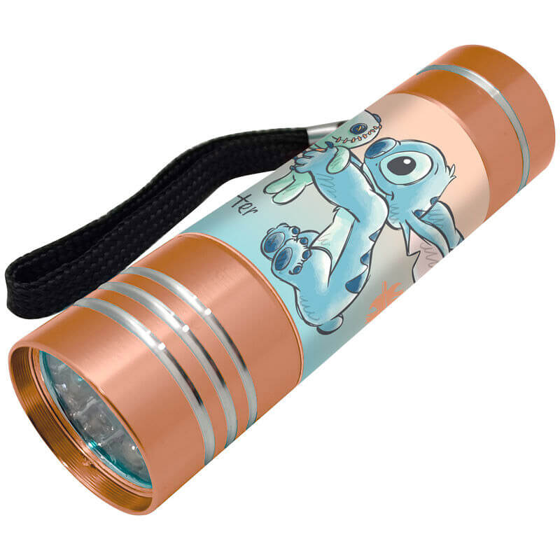 Disney Stitch Aluminium LED Taschenlampe Orange