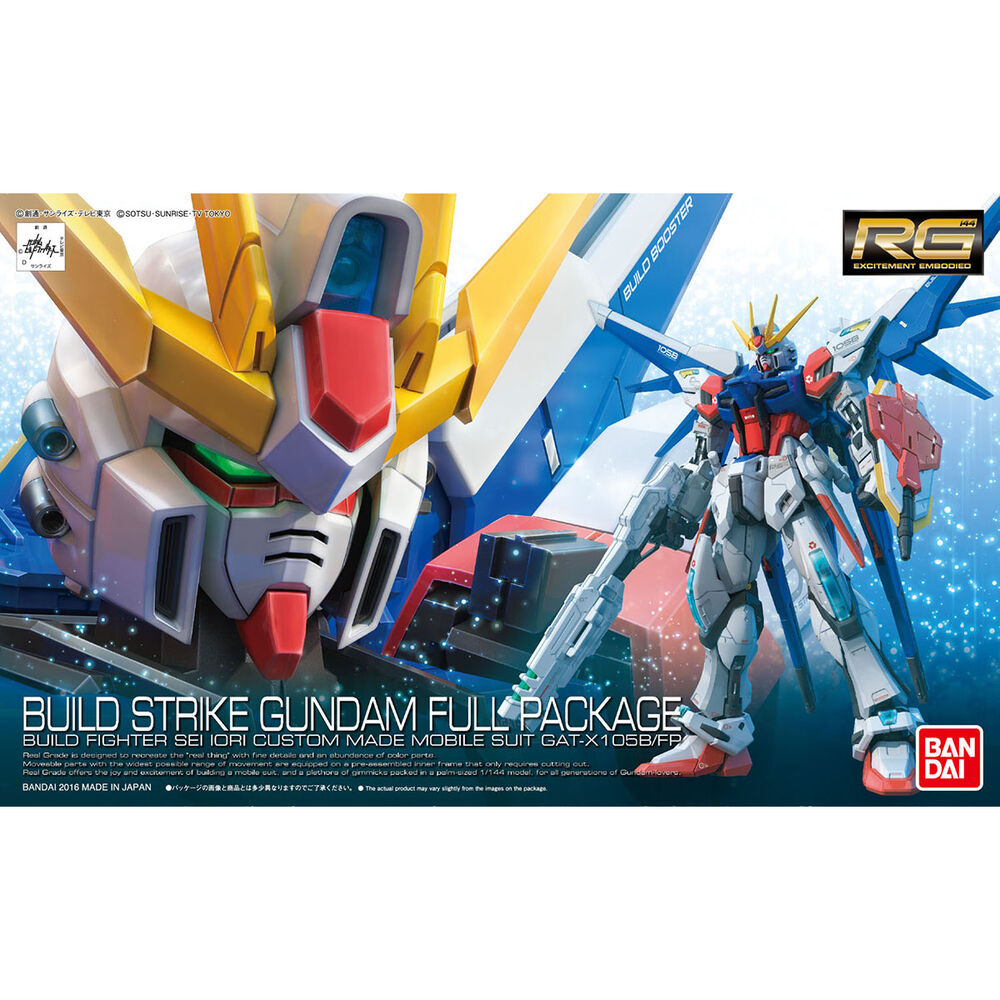 Model Kit RG 1/144 Build Strike Gundam Full Package