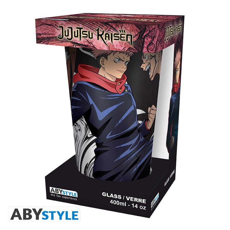 Jujutsu Kaisen Glass "Itadori vs Sukuna" (large)