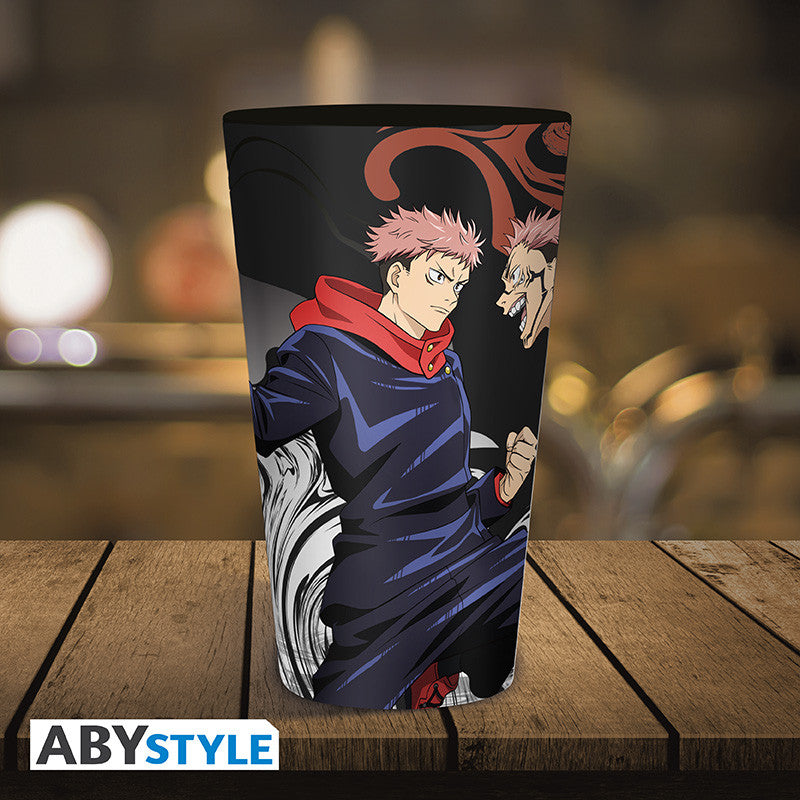 Jujutsu Kaisen Glass "Itadori vs Sukuna" (large)