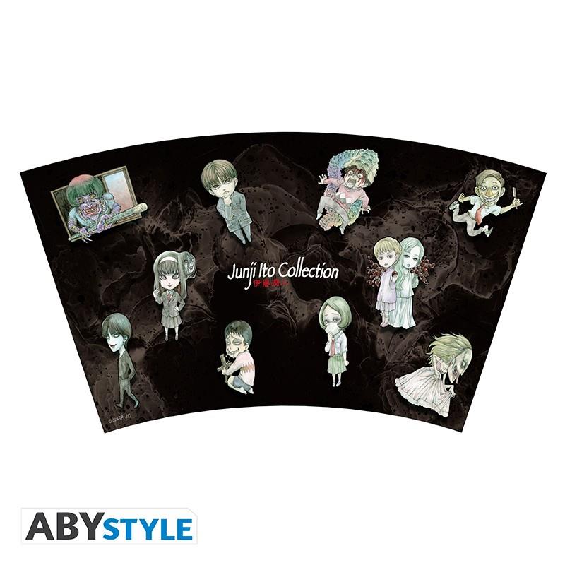 Junji Ito Becher mit Strohhalm "Chibi Art"
