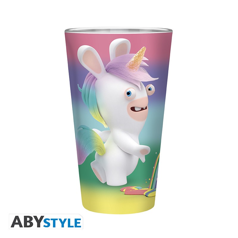 Raving Rabbids Glas "Rainbow Rabbids"