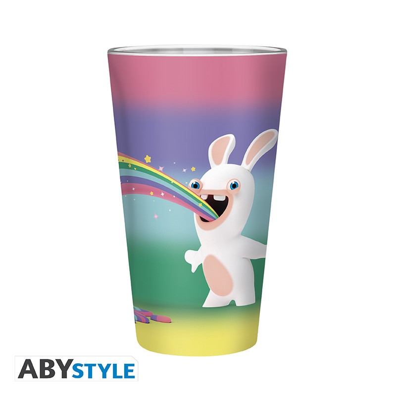Raving Rabbids Glas "Rainbow Rabbids"
