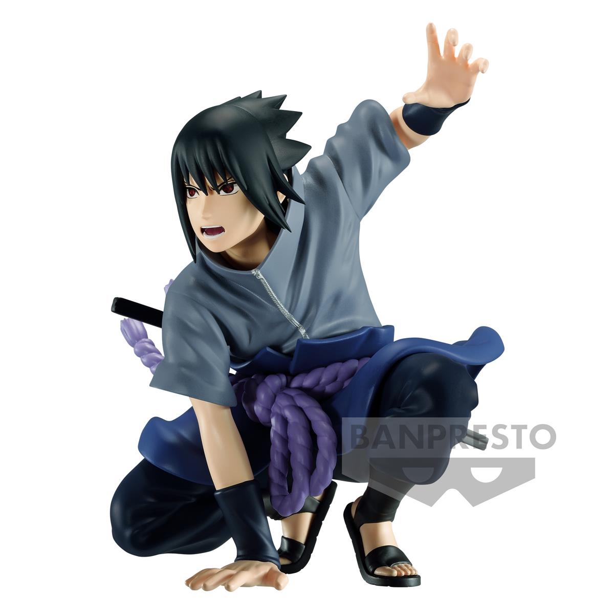 Naruto Shippuden PVC Statue Sasuke Uschiha Panel Spectacle 9 cm