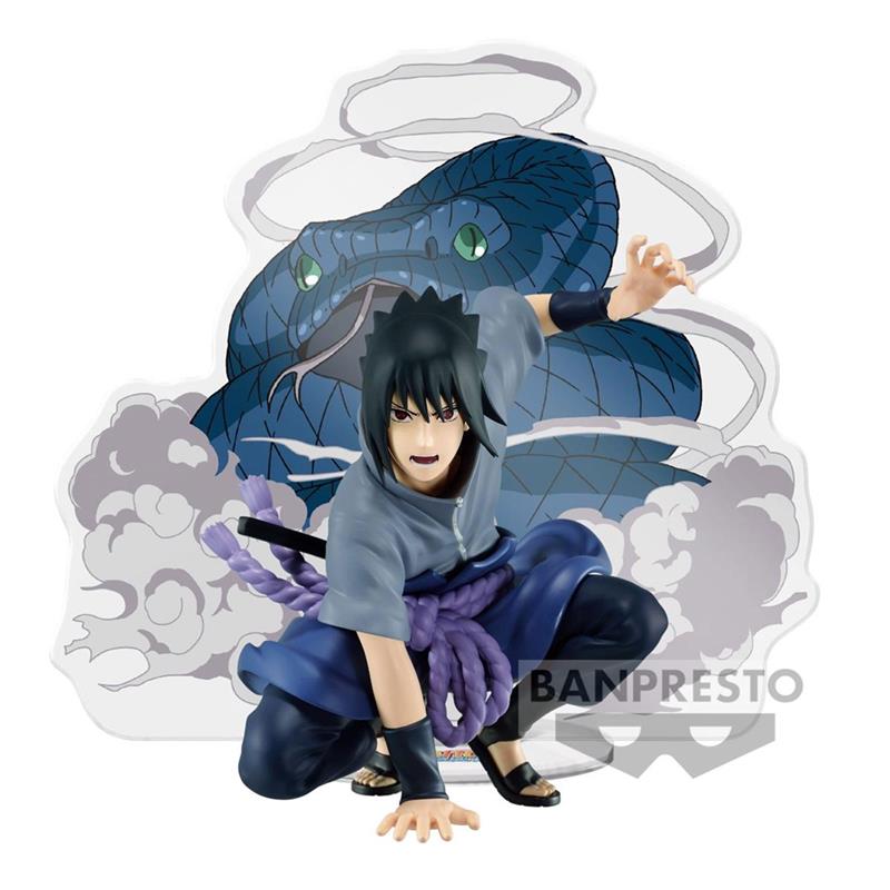 Naruto Shippuden PVC Statue Sasuke Uschiha Panel Spectacle 9 cm