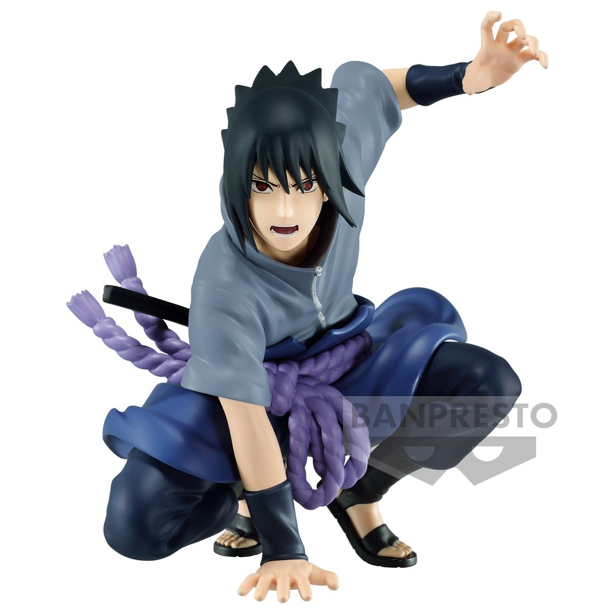 Naruto Shippuden PVC Statue Sasuke Uschiha Panel Spectacle 9 cm