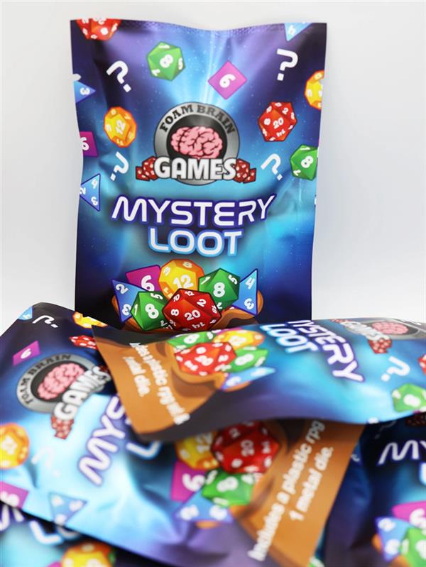 Mystery Loot: Plastic RPG Dice Set & Bonus Metal Die