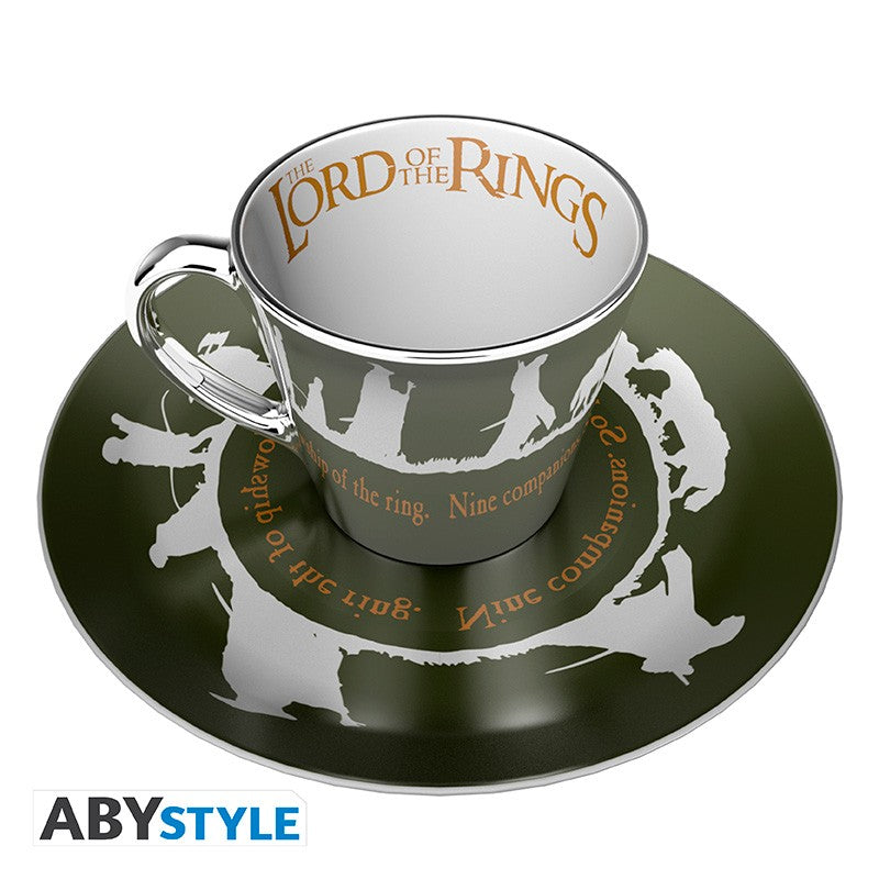 Lord of the Rings Mirror mug & plate "Fellowship"