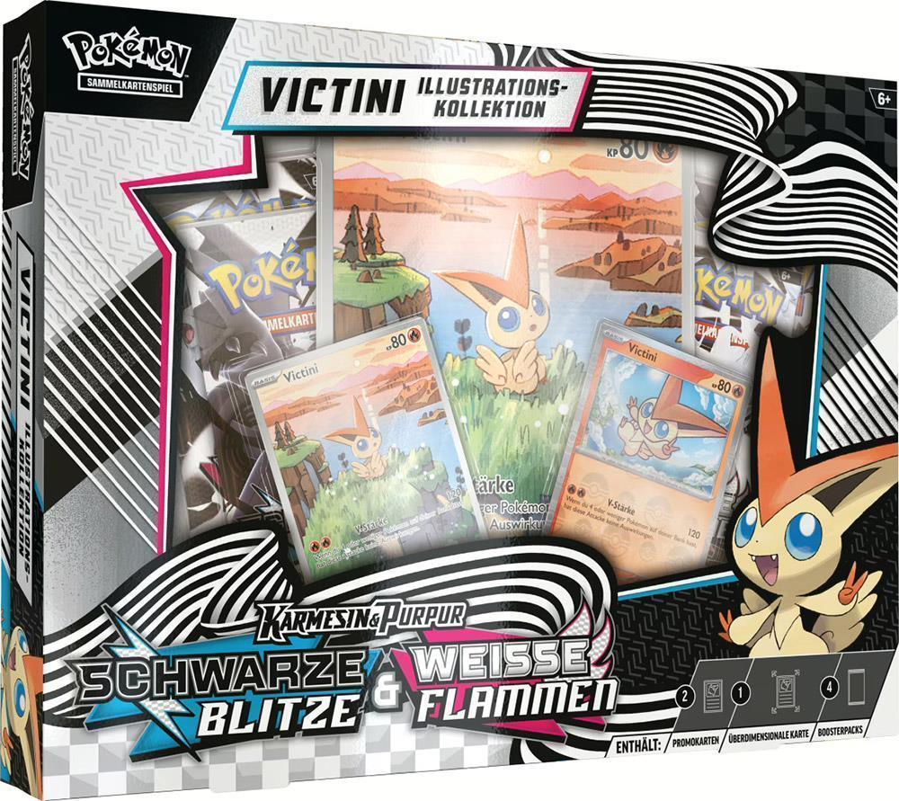 Pokémon Karmesin & Purpur KP10.5 Schwarze Blitze & Weiße Flammen Victini Illustrations-Kollektion (DE)