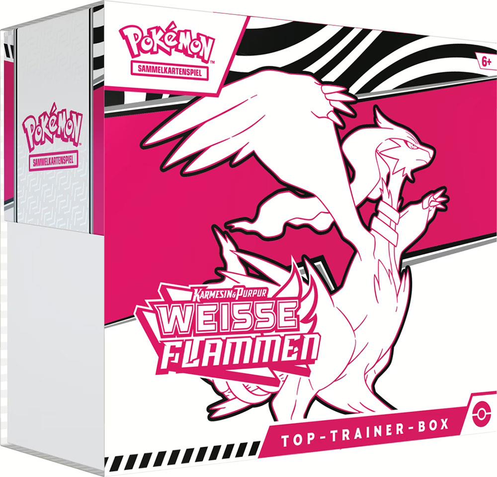 Pokémon Sammelkartenspiel KP10.5 Weiße Flammen Top-Trainer Box (DE)