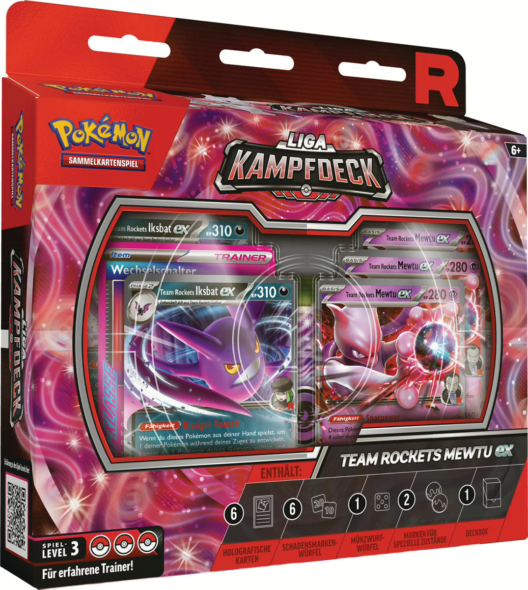 Pokémon Sammelkartenspiel Liga-Kampfdeck Rockets Mewtu (DE)