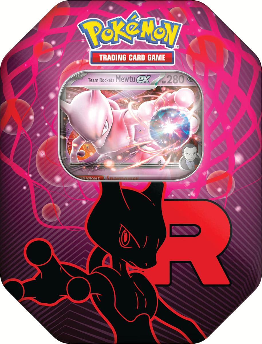 Pokémon TCG Tin 123 Team Rockets Mewtu (DE)